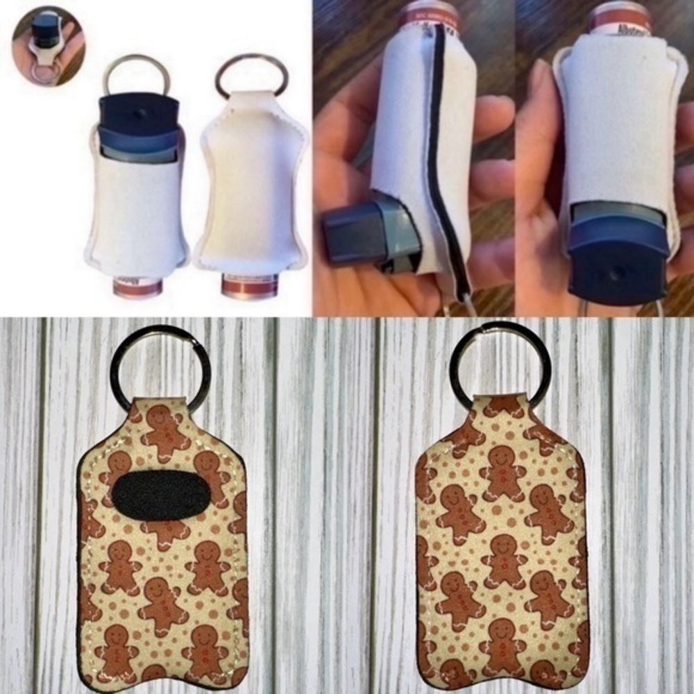 Gingerbread man Christmas inhaler holder new